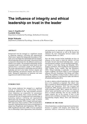  The Trusted Leader: A Poetic Exploration of Integrity and Influence